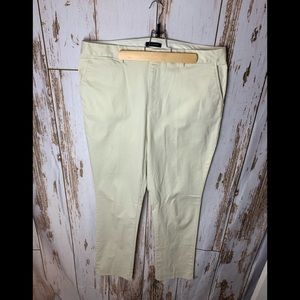 Lands End Chino Mid Rise Straight Leg Pants 14tall
